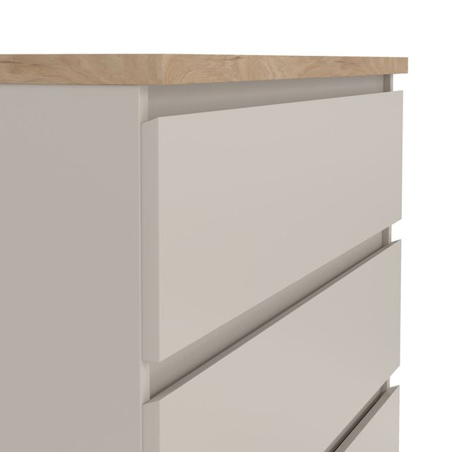 Naia Chest of 5 drawers in Cashmere Jackson Hickory