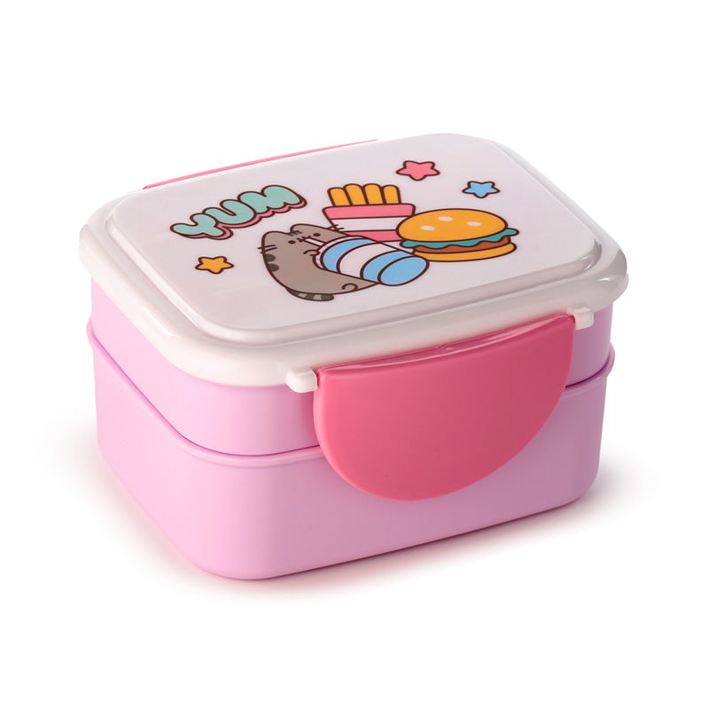 Bento Clip Lock Lunch Box with Cutlery - Pusheen the Cat Foodie