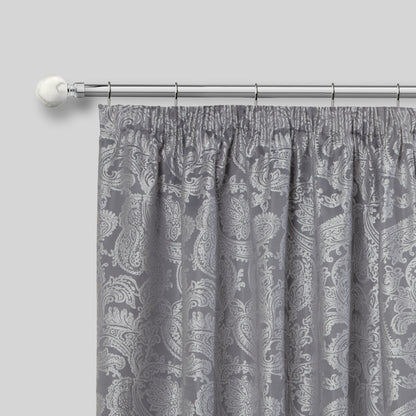 Marble - Extendable Curtain Pole with rings and pair of end finials