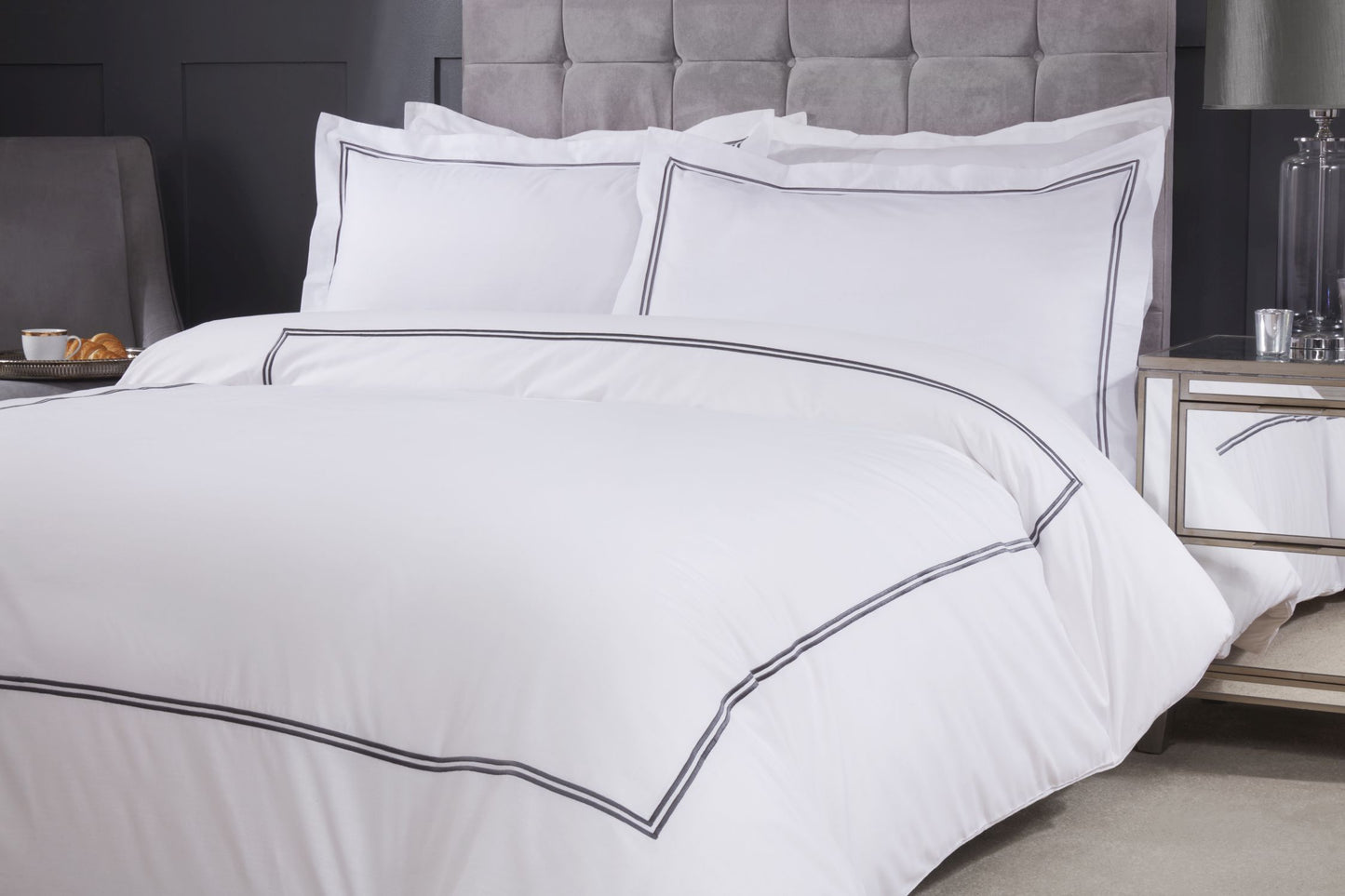 Mayfair - Embroidered Duvet Set with Oxford Pillowcase