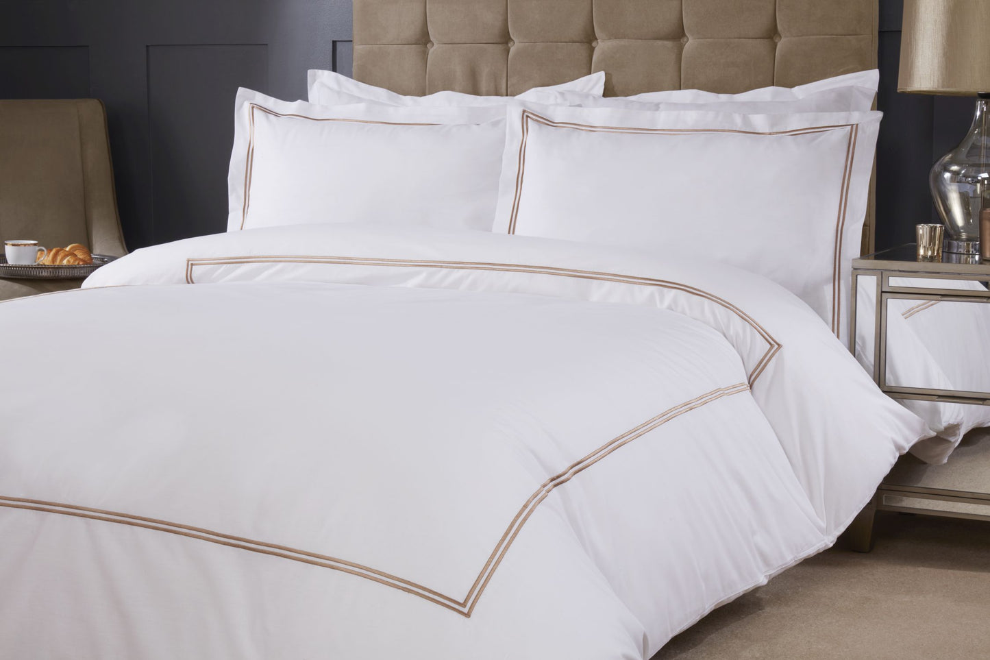 Mayfair - Embroidered Duvet Set with Oxford Pillowcase