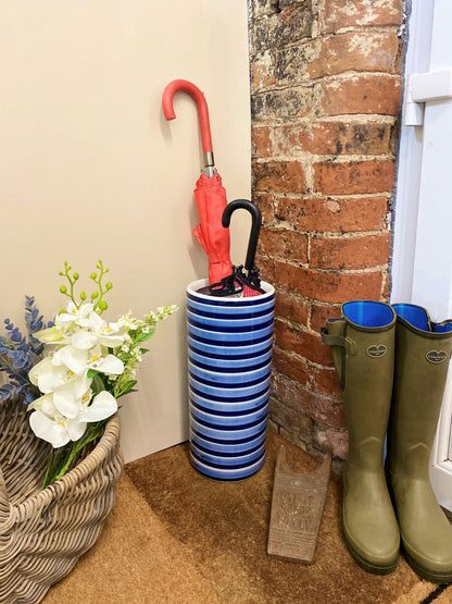 Horizontal Striped Umbrella Stand