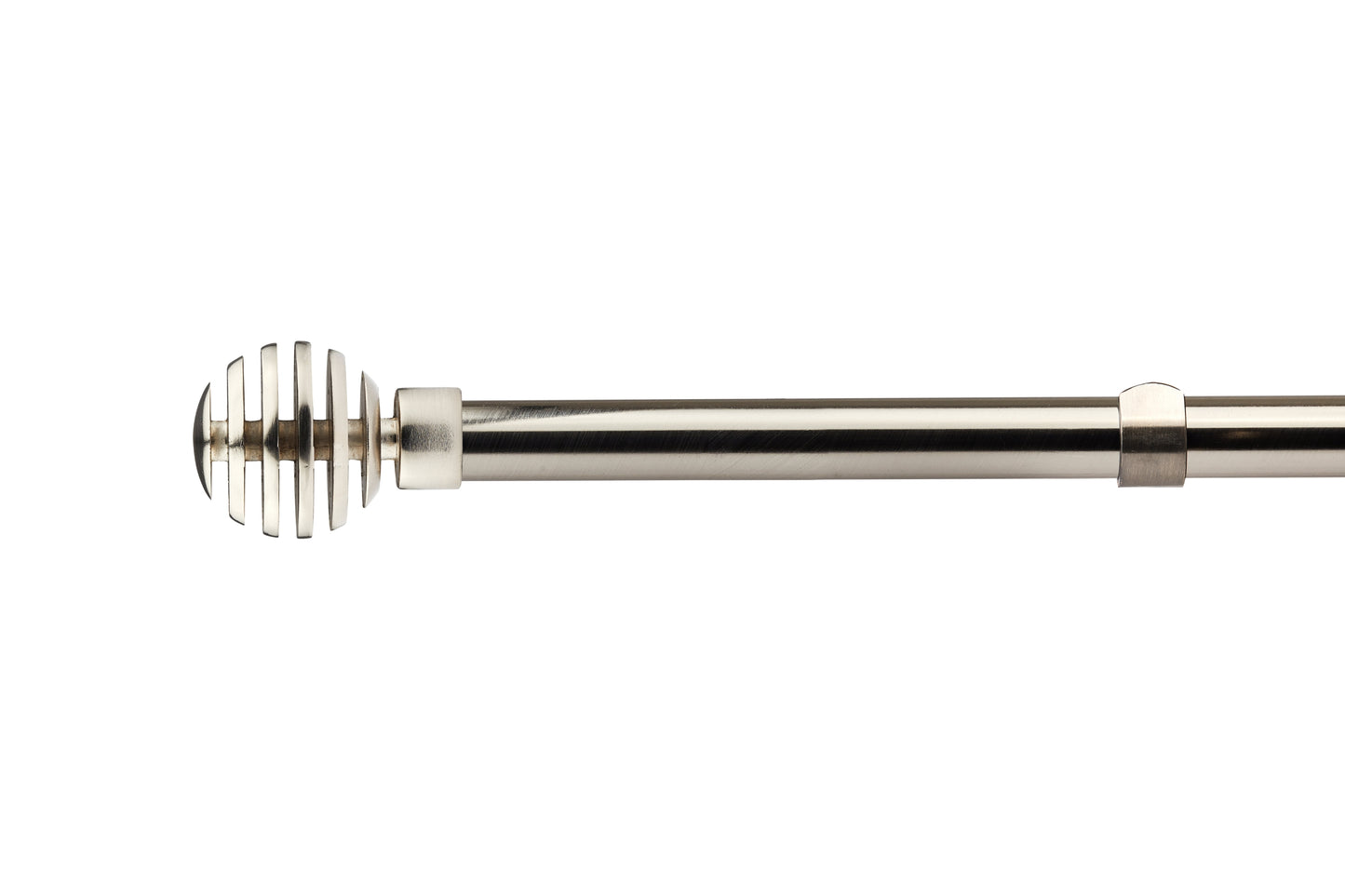 Metal Sliced - Extendable Curtain Pole with pair of end finials