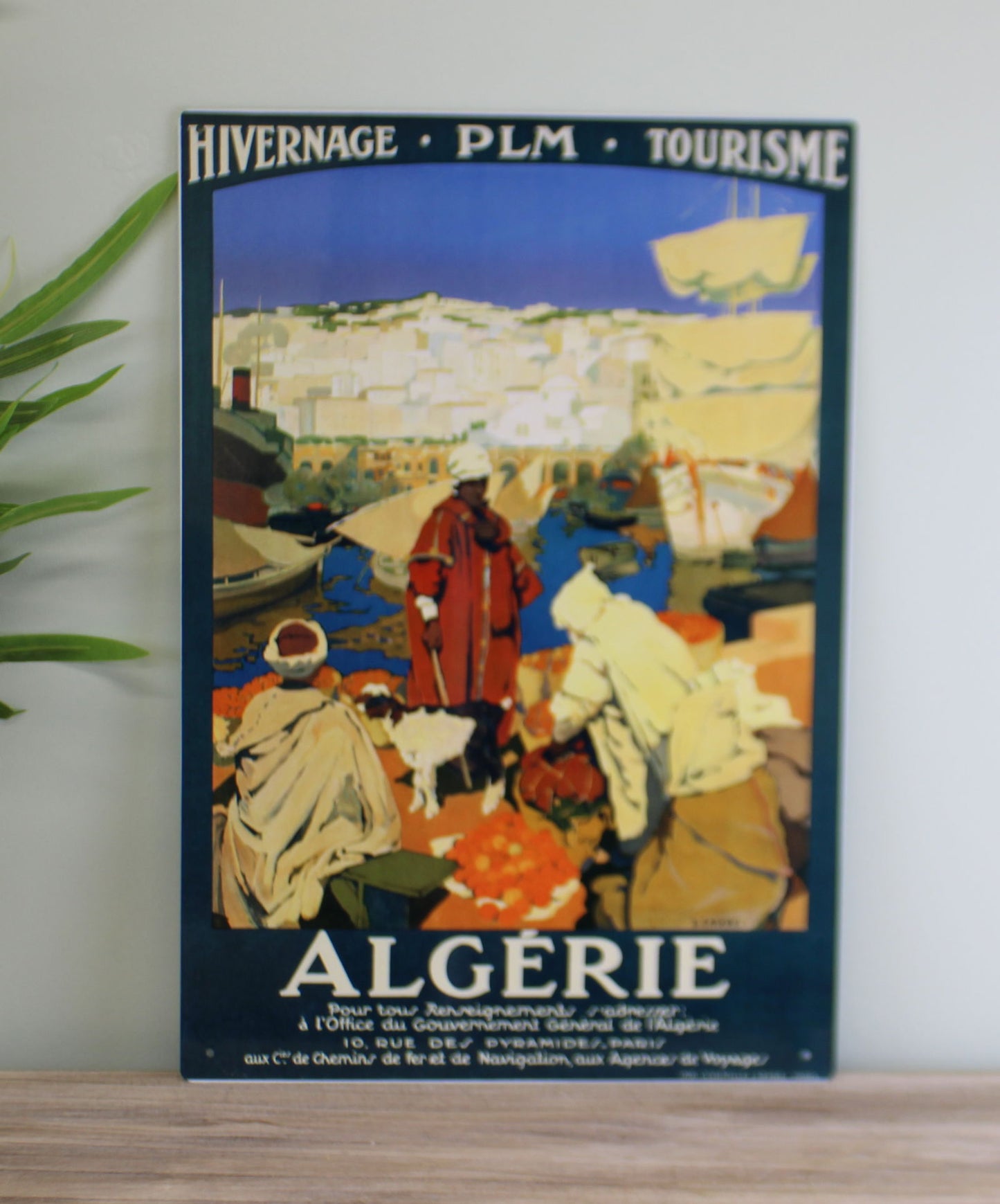 Vintage Metal Sign - Retro Advertising - Algerie Tourism