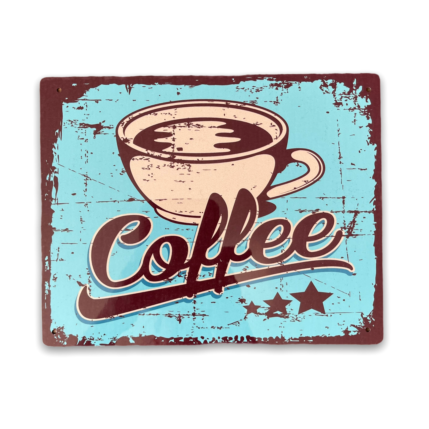 Vintage Metal Sign - Retro Coffee Sign