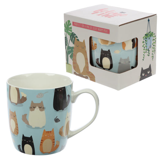 Porcelain Mug - Feline Fine Cat