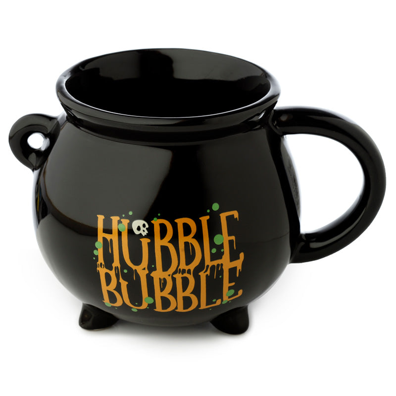 Novelty Shaped Ceramic Mug - Hubble Bubble Black Cauldron