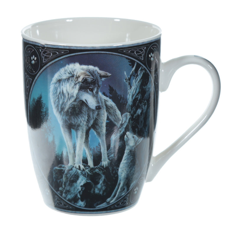 Porcelain Mug - Lisa Parker Guidance Wolf Design