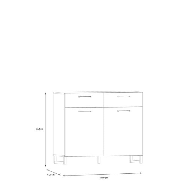 Sali 2 Door 2 Drawer Chest