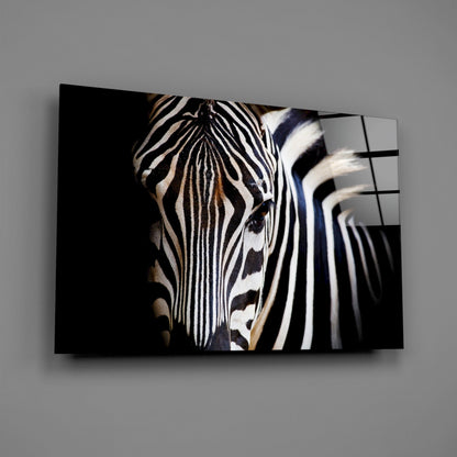 Zebra Glass Wall Art