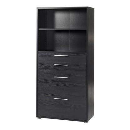 Prima Bookcase 1 Shelf With 2 Drawers 2 File Drawers