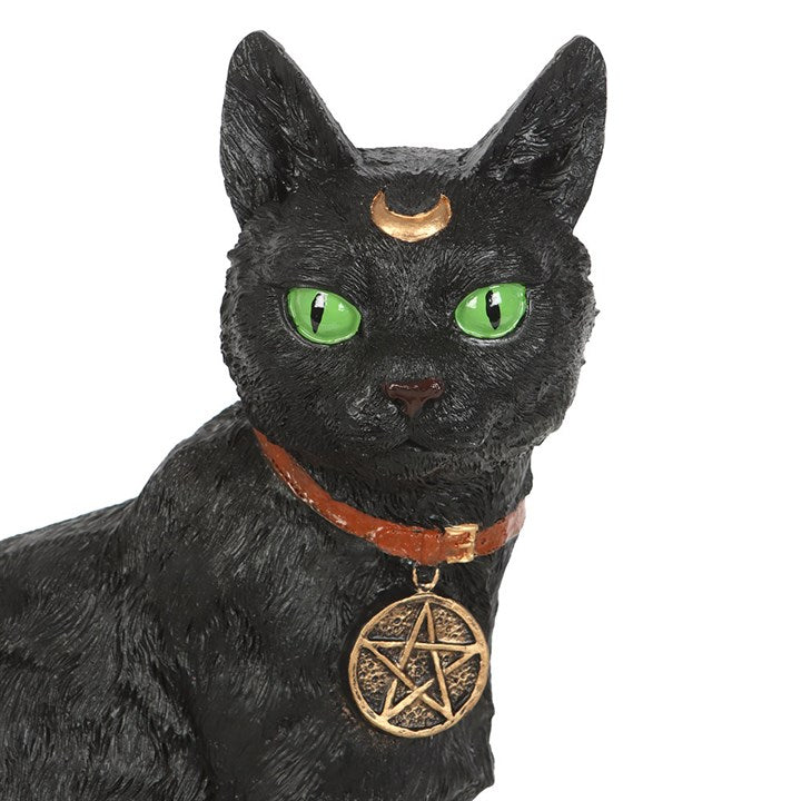 Sitting Black Cat Figurine