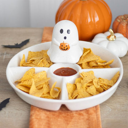 Ghost Chip & Dip Snack Dish