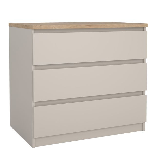 Naia Chest of 3 drawers in Cashmere Jackson Hickory