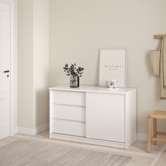 Naia Storage Unit with 1 Sliding Door and 3 Drawers