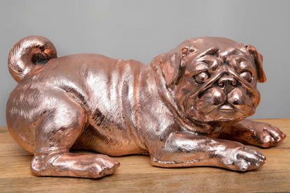 Bronze Finish Pug Figurine