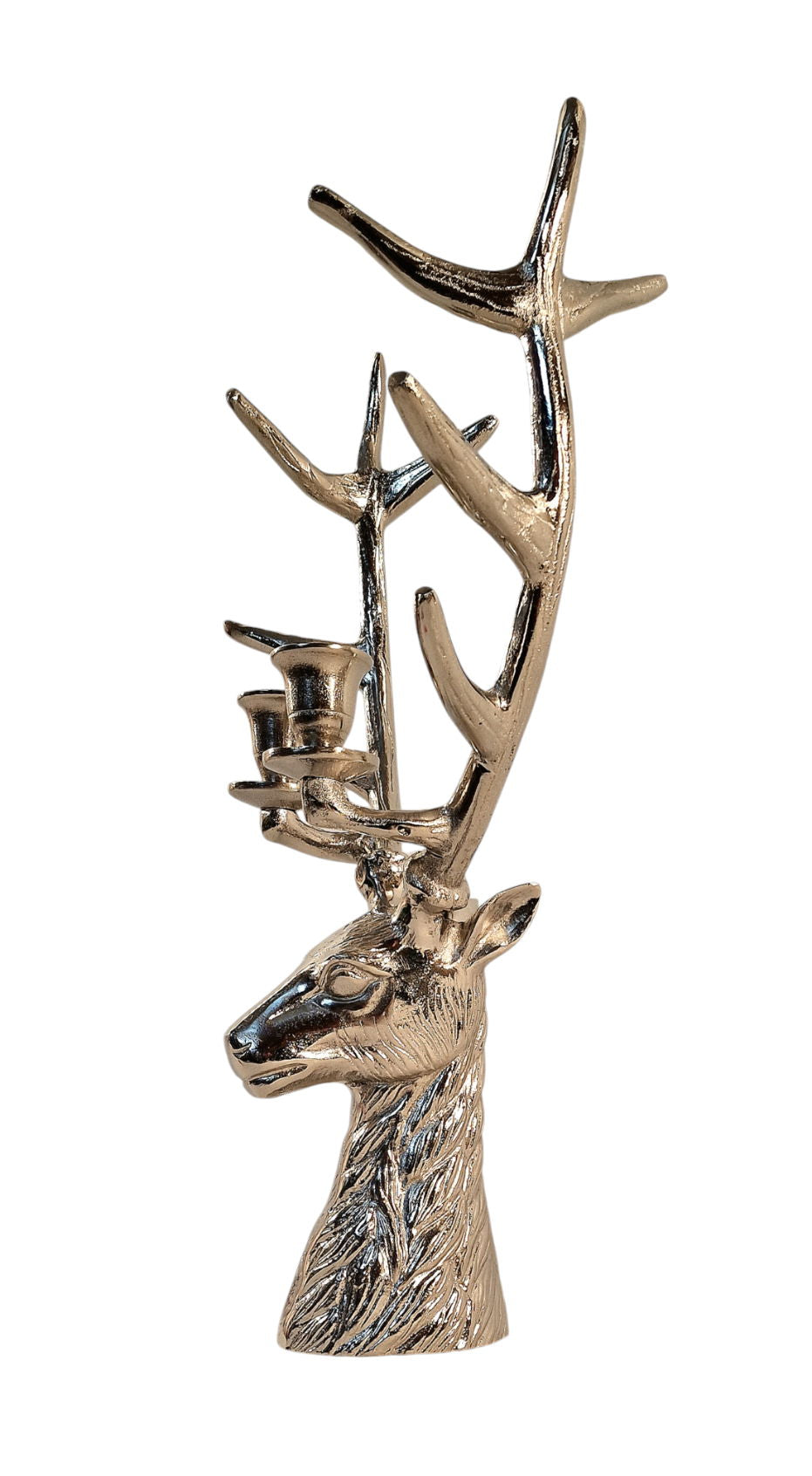 Stag 2 Piece Dinner Candle Holder 50cm