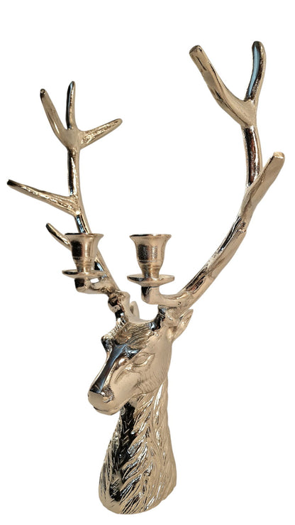 Stag 2 Piece Dinner Candle Holder 50cm