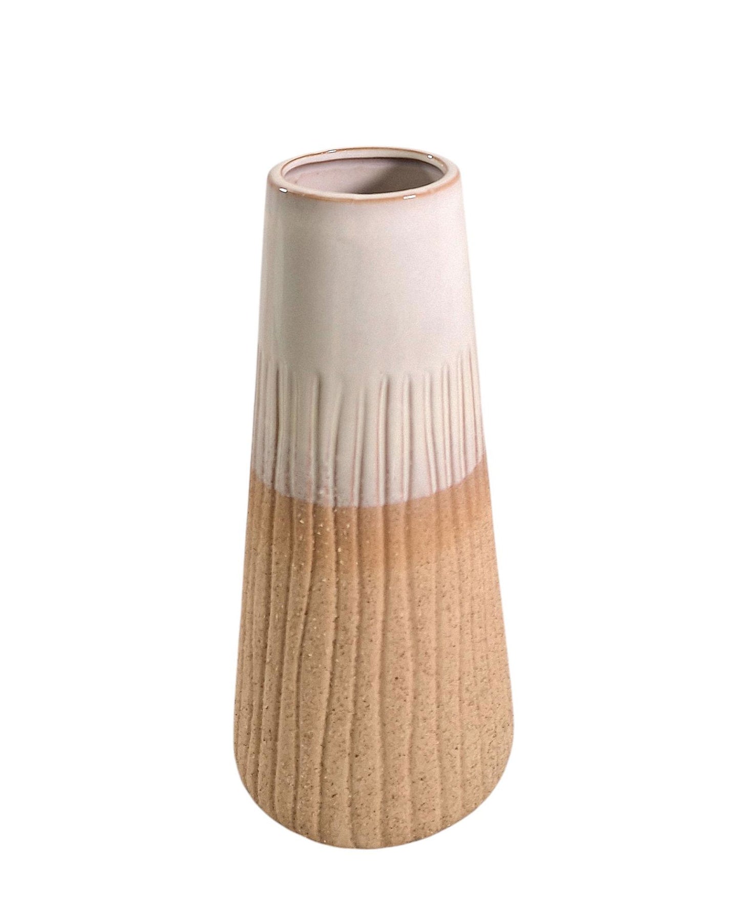 Glazed White Vase 27.5cm