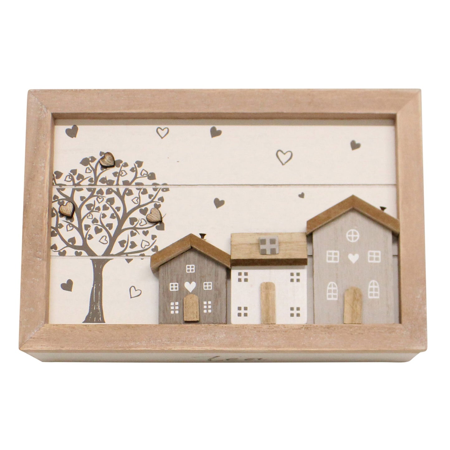 Tea Box, Wooden Houses Design, 24x16cm.