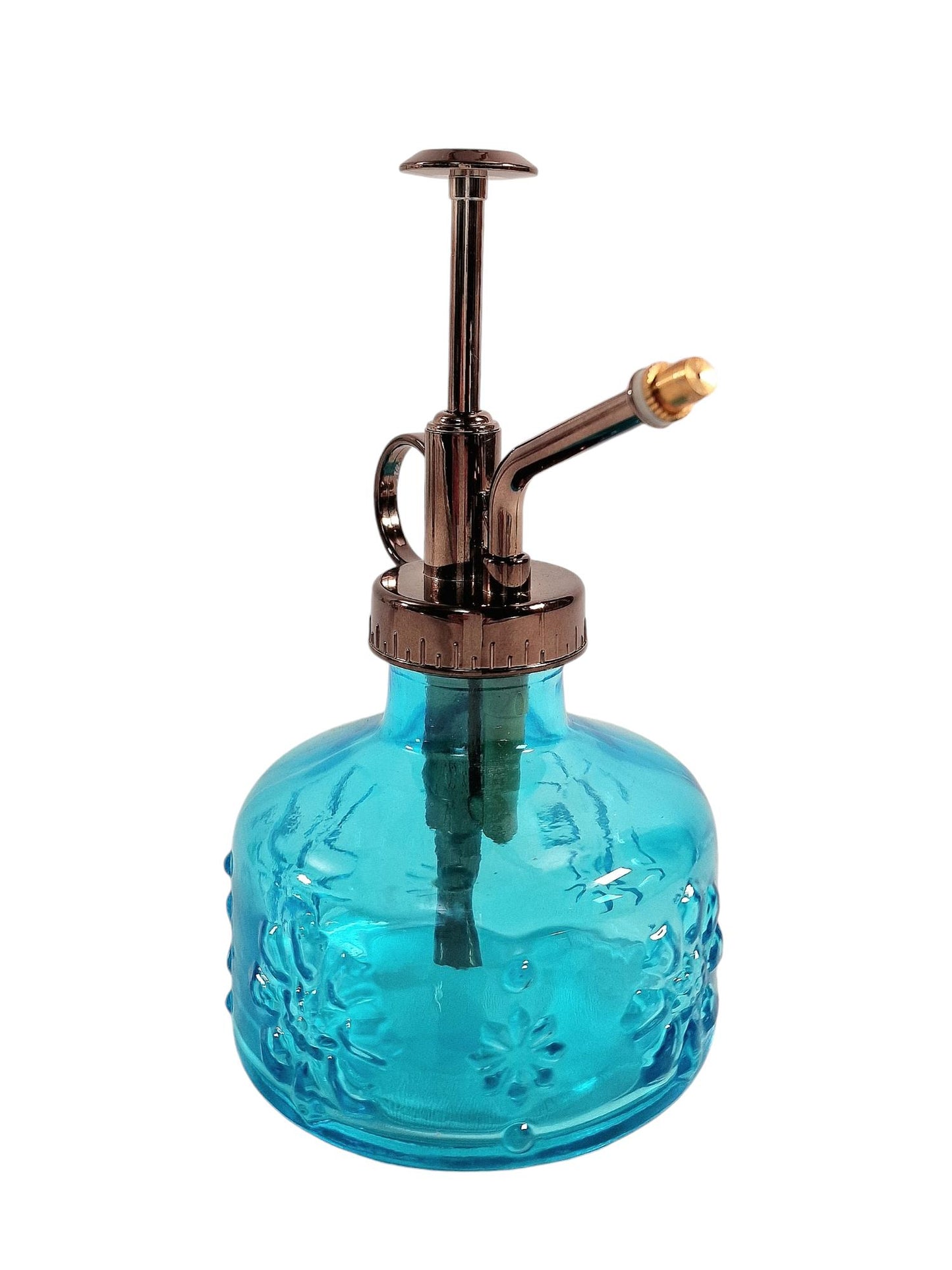 Blue Glass Water Spray Bottle