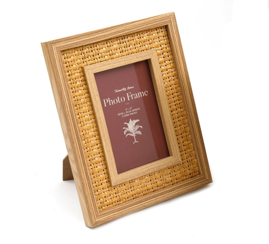 Rattan Effect 4" x 6" Photo Frame