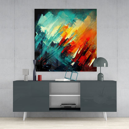 Brush Glass Wall Art  || Designers Collection | Insigne Art Design