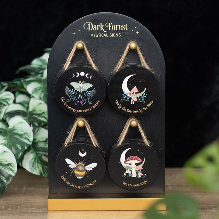 Set of 24 Dark Forest Signs on Display