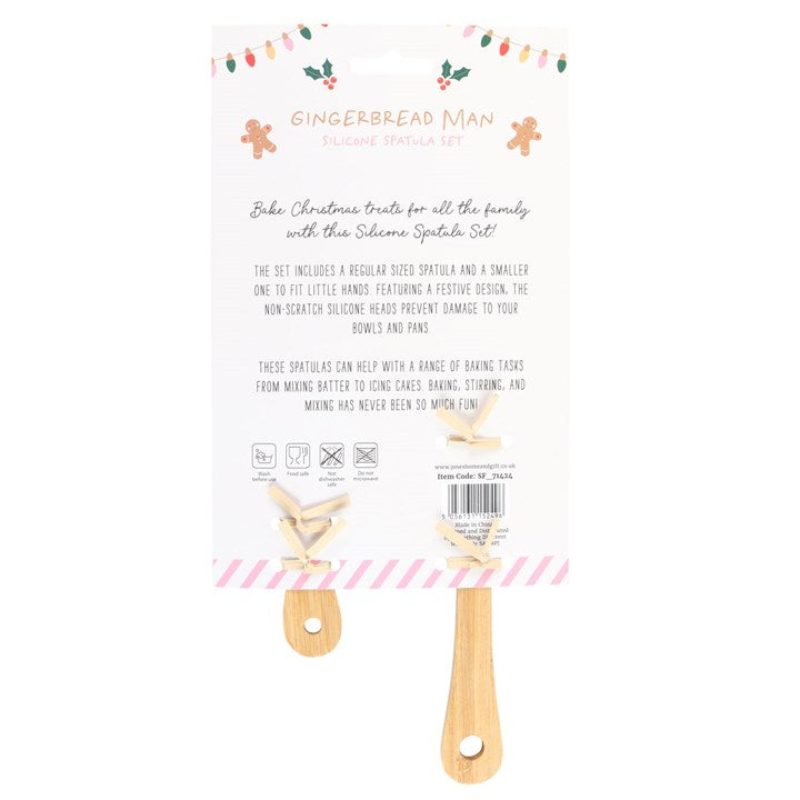 Gingerbread Man Silicone Spatula Set
