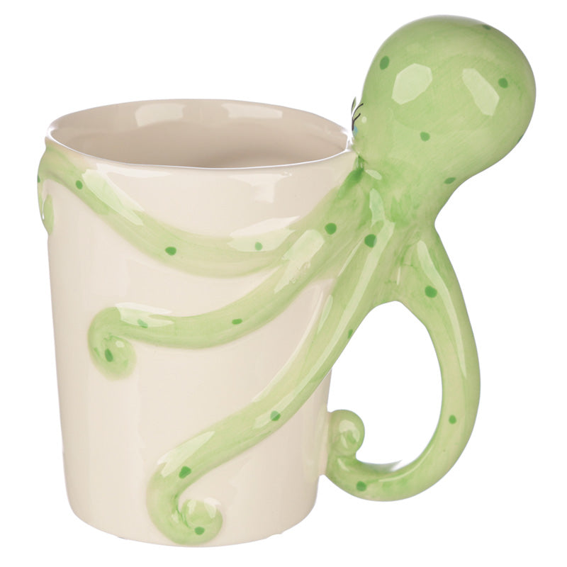 Shaped Handle Ceramic Mug - Lisa Parker Octopus