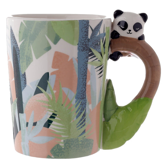 Shaped Handle Ceramic Mug - Pandarama Panda