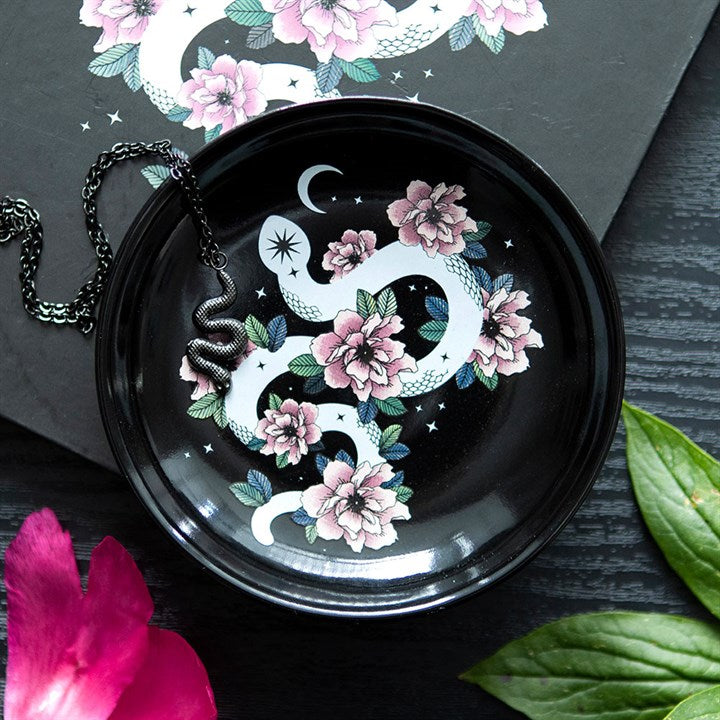 Floral Snake Trinket Dish