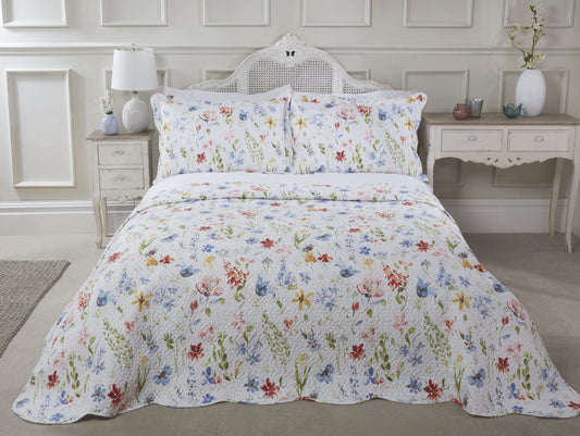 Spring Meadow - Spring - Quilted Patchwork Bedspread Set