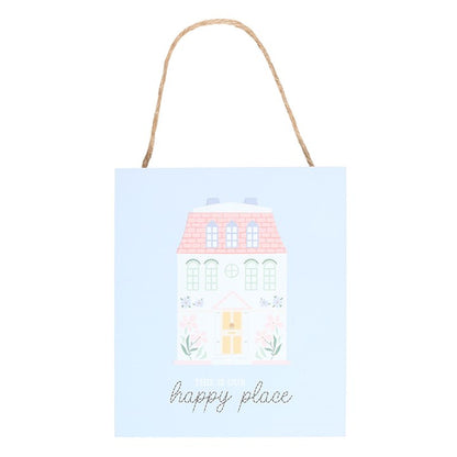 This Is Our Happy Place Pastel House Hanging Sign