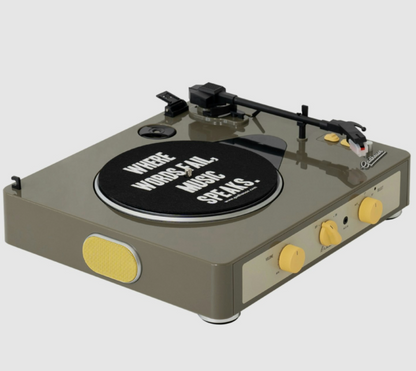 Brad Retro Record Player (Grey)