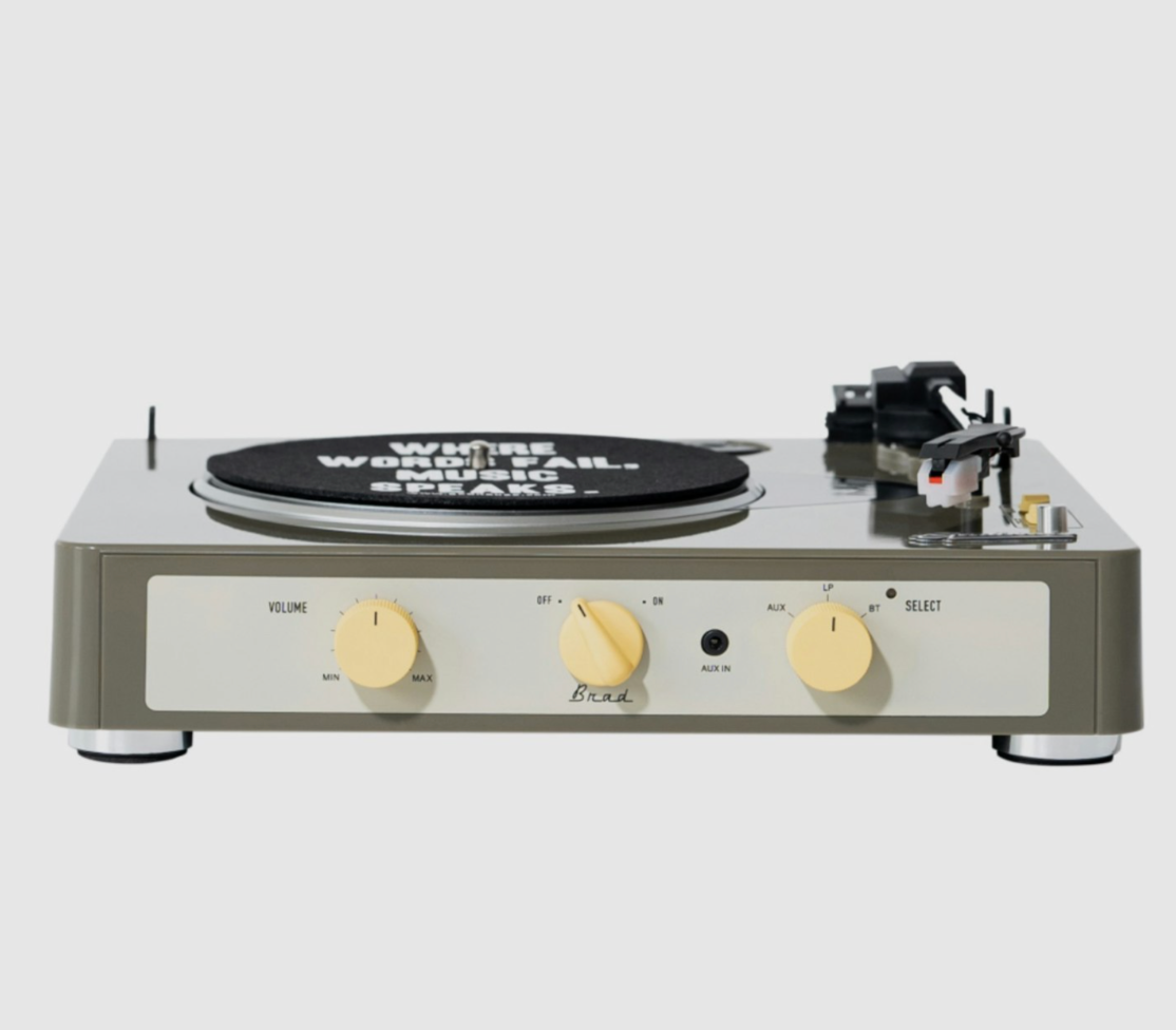 Brad Retro Record Player (Grey)