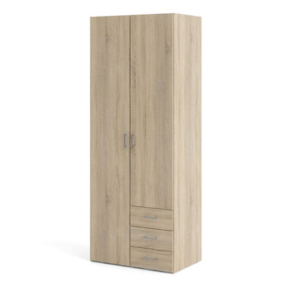 Space Wardrobe 2 Doors 3 Drawers in Oak 2001