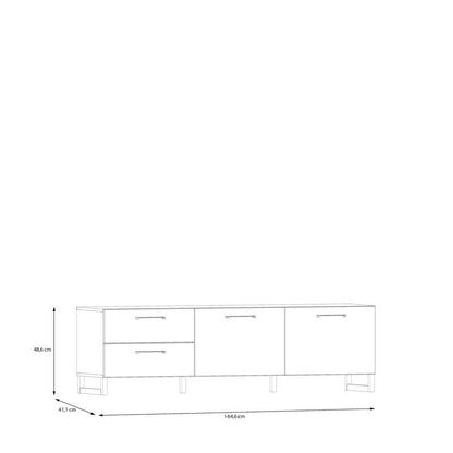 Sali 2 Door 2 Drawer TV Unit