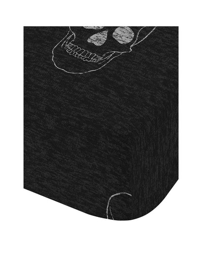 Catherine Lansfield Skulls Fitted Sheet