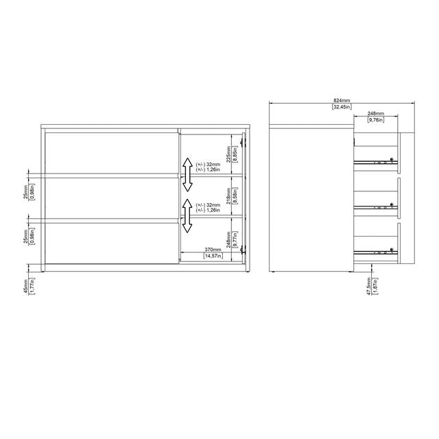 Sofia Chest 3 + 2 drawers