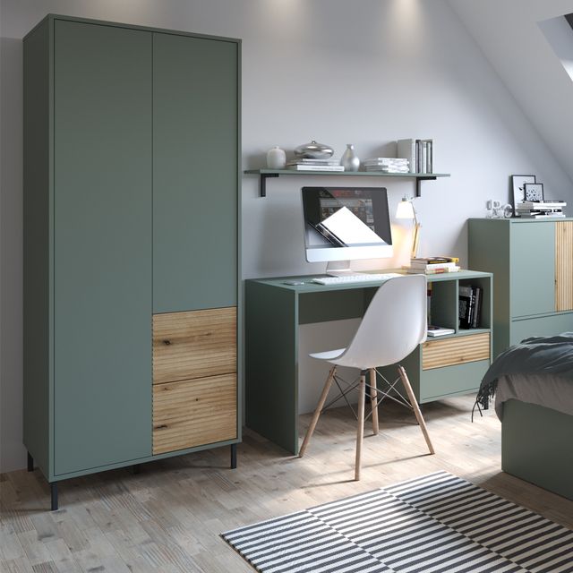 Darwin Wardrobe 2 Door 2 Drawer