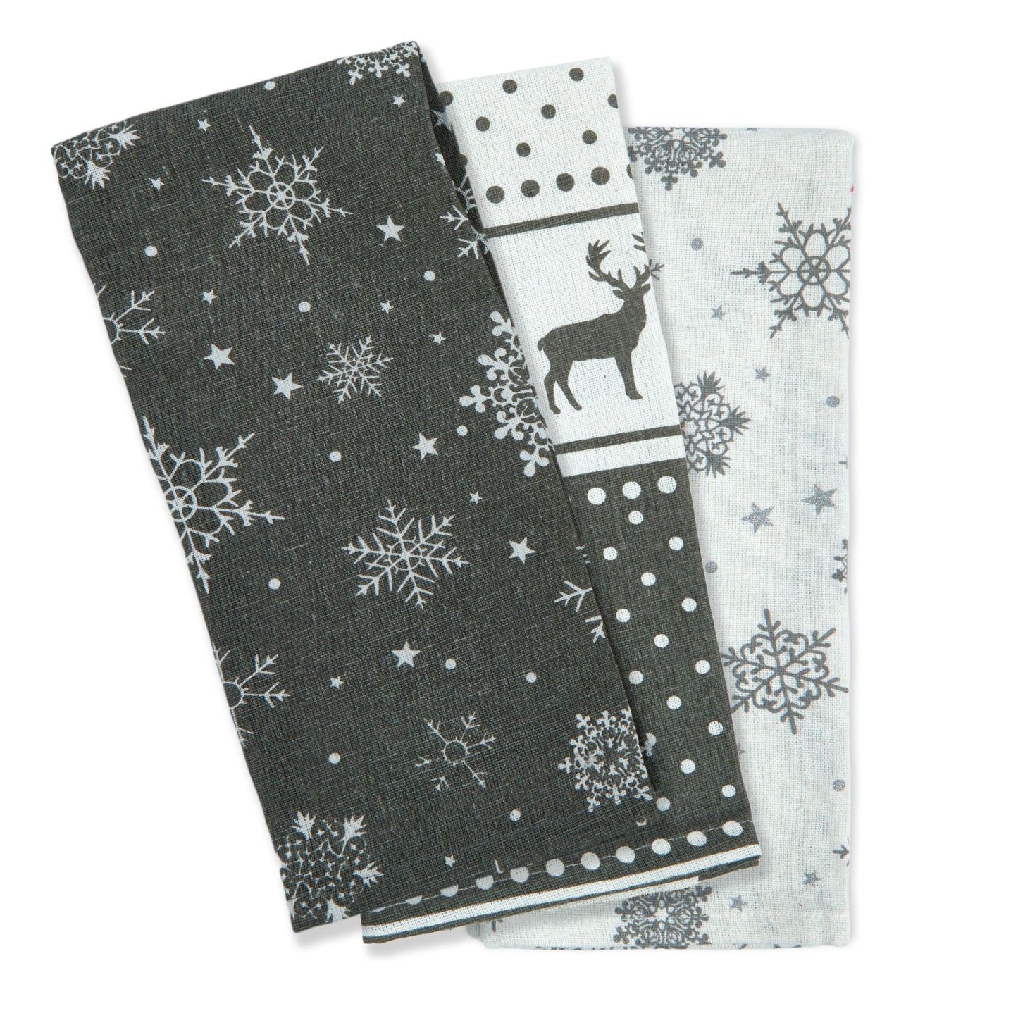 Xmas 3PK Kitchen Tea Towel