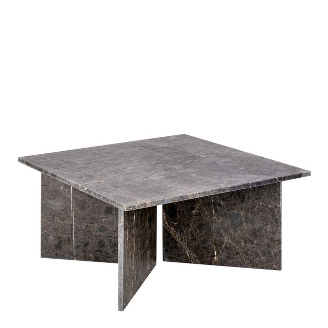 Vega Coffee Table with Marron Marble Top