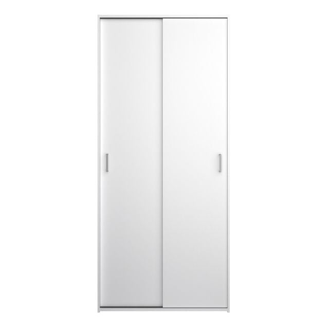 Space Wardrobe 2 Sliding Doors in White