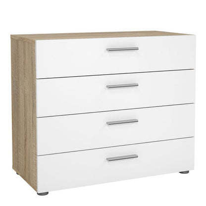 Pepe Package - Bedside 2 Drawers + Chest of 4 Drawers + Wardrobe with 2 Doors