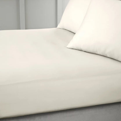 Bianca 400 Thread Count Cotton Sateen Single Fitted Sheet