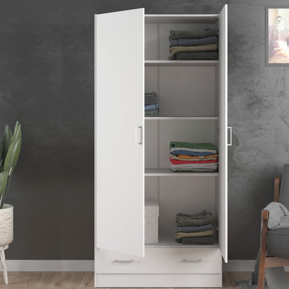 Space Wardrobe with 2 Doors + 1 Drawer