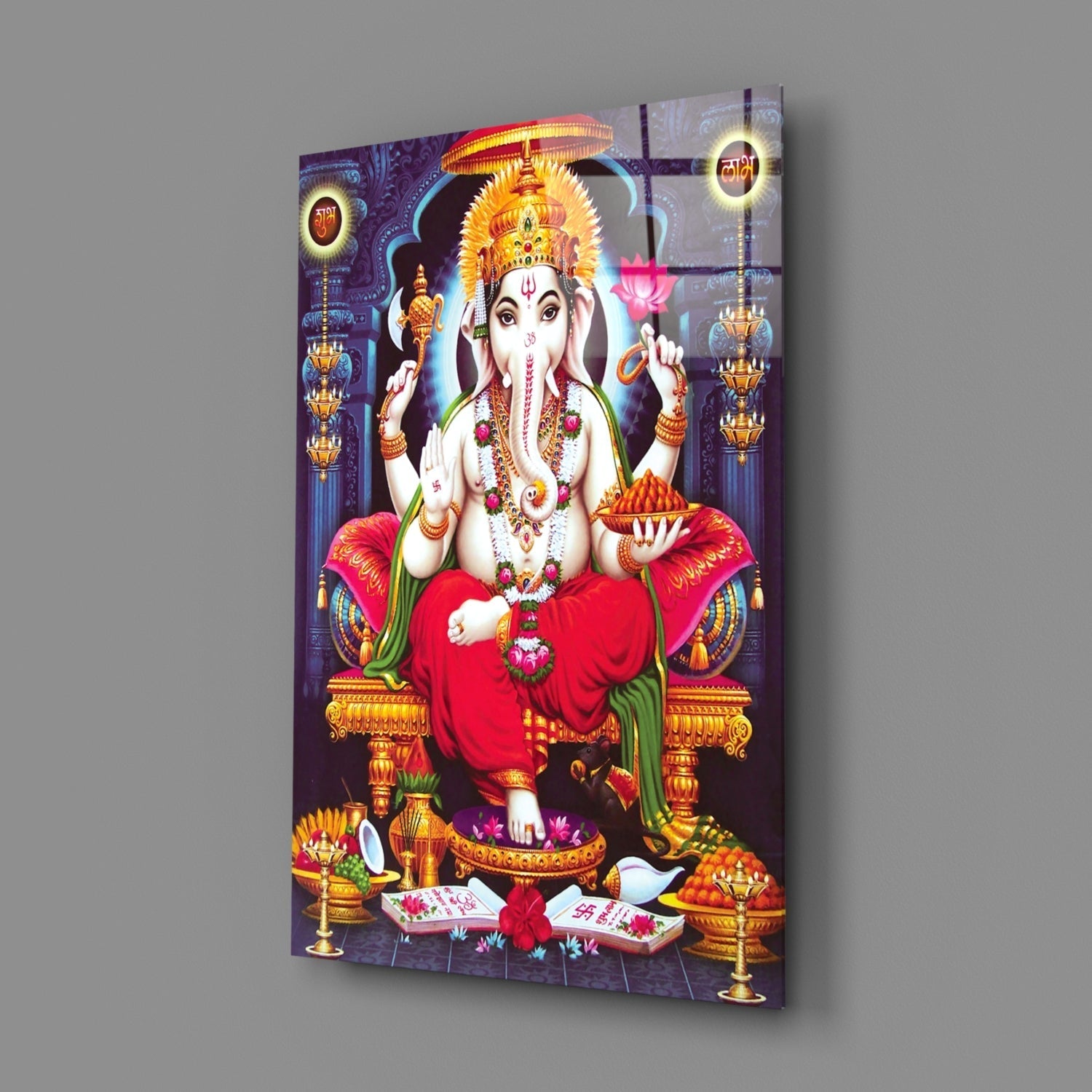 Ganesha Glass Wall Art