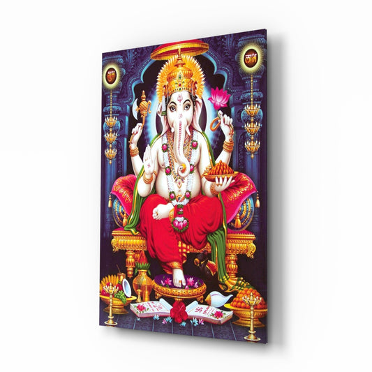 Ganesha Glass Wall Art