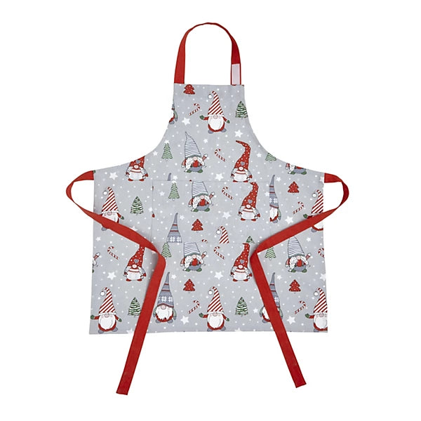 Catherine Lansfield Christmas Gnomes Cotton  Adult Kitchen Apron